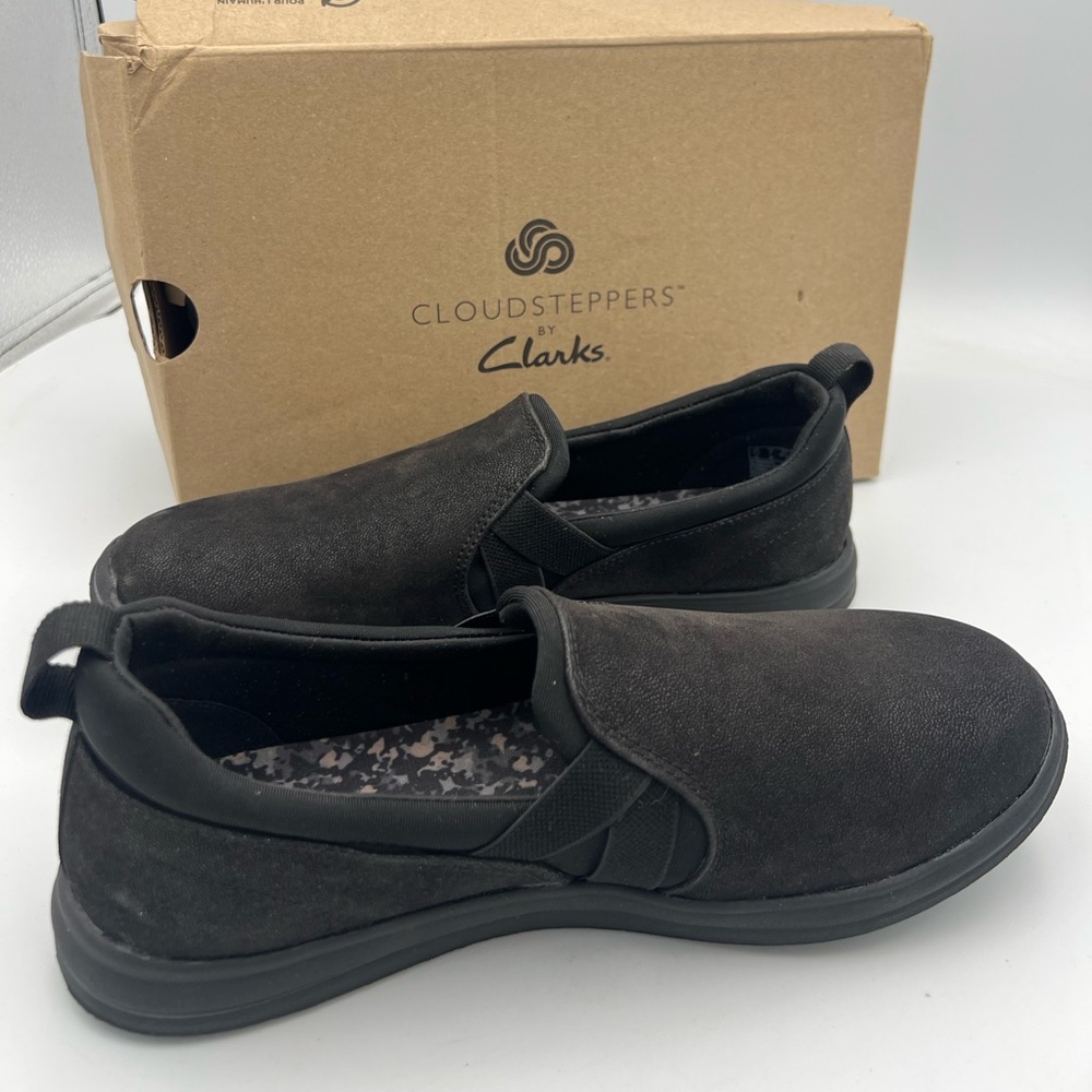Clarks CLOUD STEPPERS Breeze Bali Women’s Size 7W EU 37.5 Black. Comfort Shoe - Picture 9 of 15